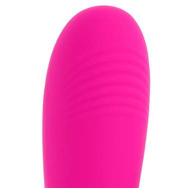 Vibratore Curvo in Silicone con 10 Modalità di Vibrazione Rosa